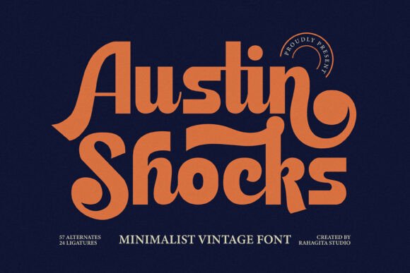 Austin Shocks: The Perfect Display Font for Vintage Craft Projects