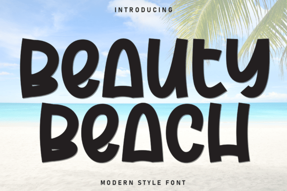 Beauty Beach: A Playful Display Font for Modern Design Projects