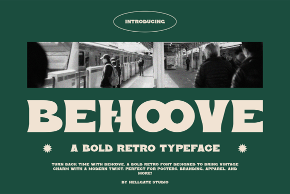 Behoove: Bold Retro Typeface
