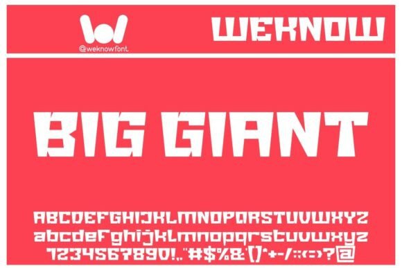 Big Giant: A Bold Display Font for Logos and Headlines