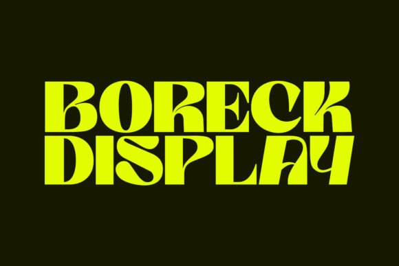 Boreck Display: A Bold Font for Creative Projects