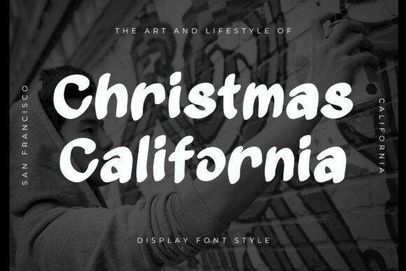 Christmas California Font for Handmade Products