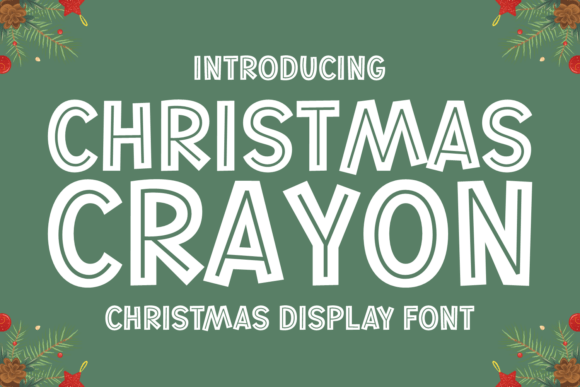 Christmas Crayon Display Font for Stronger Campaign Visuals