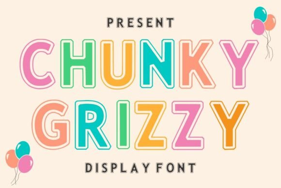 Chunky Grizzy: A Bold Display Font for Holiday Campaigns and Merchandise