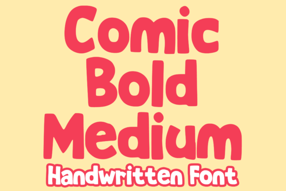 Comic Bold Medium Font for Business Branding
