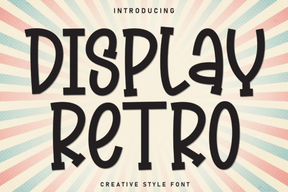 Display Retro: A Handwritten Display Font for Crafters