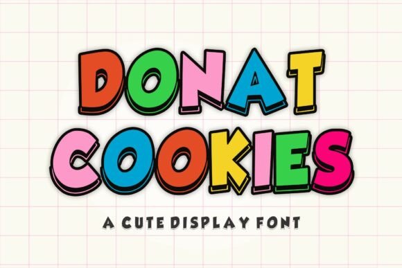 Donat Cookies Font for Creative Brands