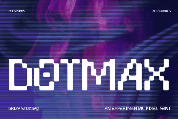 Dotmax Random Pixel Font for Digital Campaigns and Brand Content