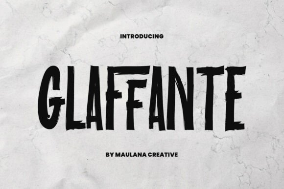 Glaffante Font for Creative Makers