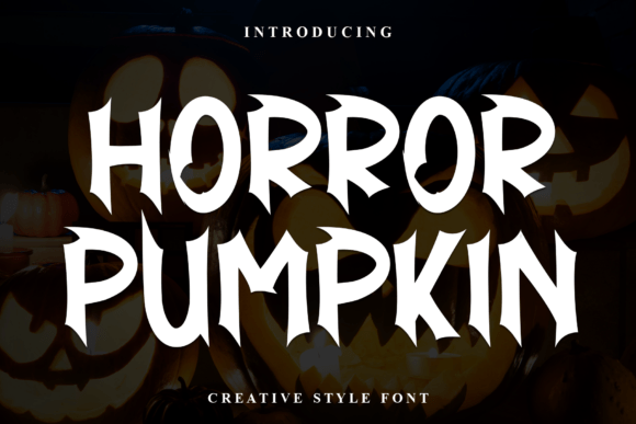 Horror Pumpkin Font for Creative Makers