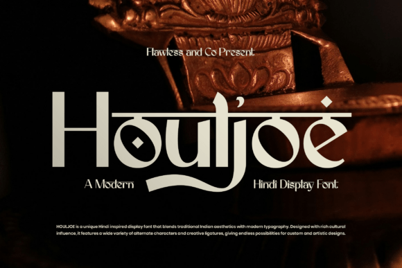 Houljoe Font Review: An Artistic Hindi-Inspired Display Typeface