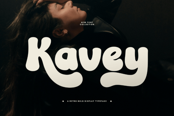 Kavey Retro Display Font for Vintage Editorial Design