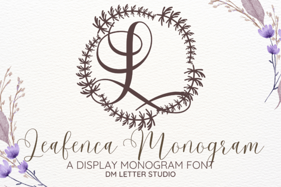Leafenca Monogram Font