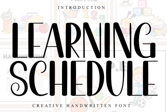 Learning Schedule Font