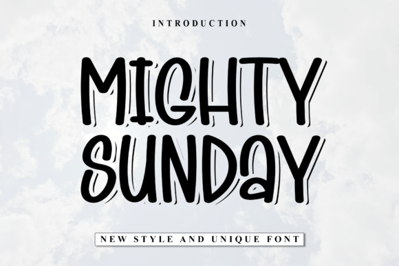 Mighty Sunday: A Bold Display Font for Digital Branding
