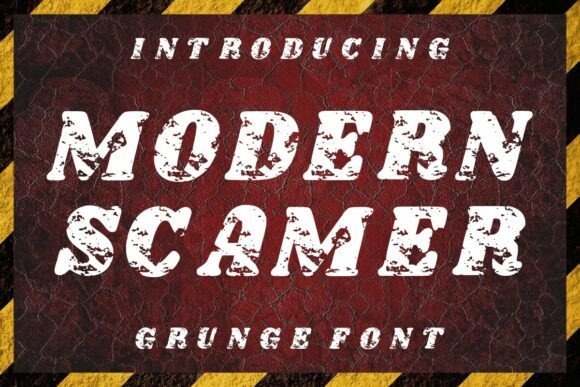 Modern Scamer: A Bold Display Typeface for Handmade Products