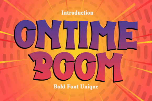 Ontime Boom Font: Bold and Dynamic
