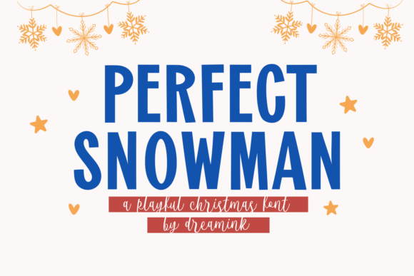 Perfect Snowman Font for Handmade Holiday Crafts and Products