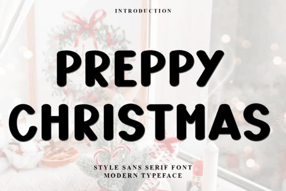 Preppy Christmas Font for Festive Design