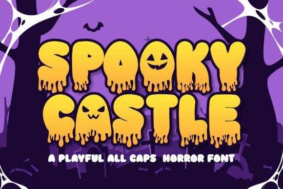 Spooky Castle: A Bold Display Font for Playful Horror Branding