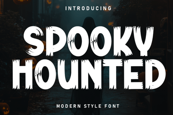 Spooky Hounted Font for Web Design