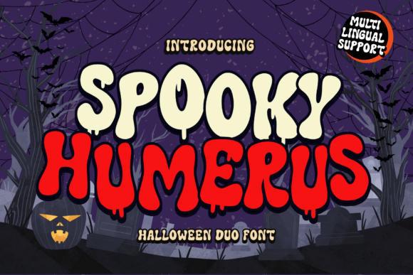 Spooky Humerus: A Playfully Creepy Display Font for Editorial Design