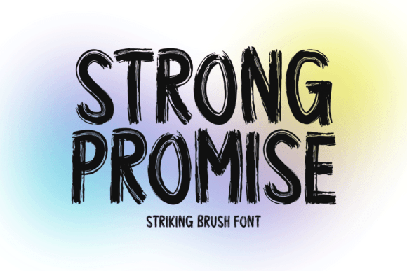 Strong Promise: A Brush Display Font with Bold Strokes for Standout Branding