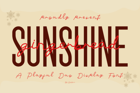 Sunshine Gingerbread Duo Font for Warm Brand Campaigns